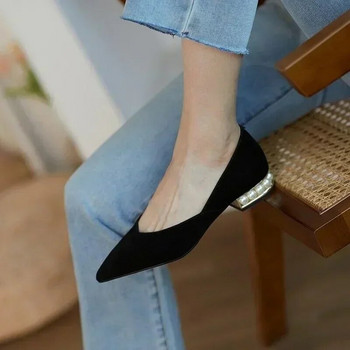 Κοριτσίστικα παπούτσια με χαμηλό τακούνι για κορίτσια, γυναικείες αντλίες κορυφαίου επιπέδου Κομψές μπαλαρίνες Γυναικεία δερμάτινα μοκασίνια 2023