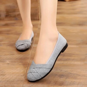 Comemore Moda pentru femei Pantofi confortabili din pânză plată pentru damă, primăvară, vară, pantofi pentru femei, pantofi pentru doamnă, pantofi cu toc mic, pantofi plate 41