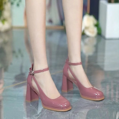 Γυναικεία παπούτσια Pumps Παπούτσια με τακούνι Wedge με Πλατφόρμα Αδιάβροχα Σανδάλια για Γυναικεία Ψηλοτάκουνα Χοντρό Καλοκαίρι 2023 Block Heel F