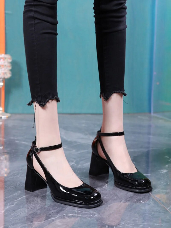 Sieviešu apavi Pumpas Papēžu apavi ķīlis ar platformas ūdensnecaurlaidīgām sandales sievietēm augstpapēžu kurpēm, 2023. gada vasaras bloka papēdis F