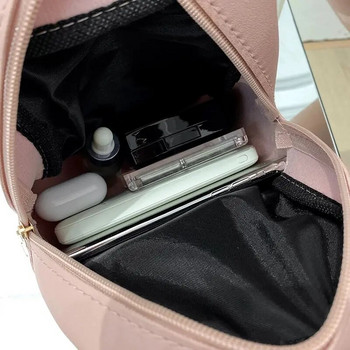 Мини дамска раница от PU кожа Многофункционална дамска чанта за телефон Дамска ученическа раница Чанти за рамо за жени Mochilas