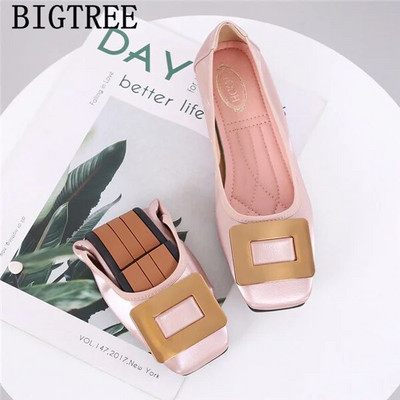 Μόδα Ροζ Παπούτσια Γυναικεία Loafers Παπούτσια Γυναικεία Flats Γυναικεία παπούτσια Туфли На Платформе Dames Schoenen Осенняя Обувь Женская