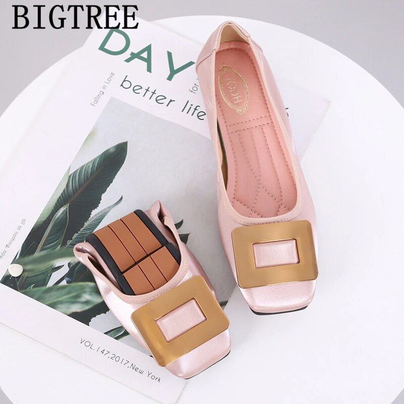 Modes Rozā kurpes Sievietēm Loafers Kurpes sievietēm Plakanie apavi Sieviešu Туфли На Платформе Dames Schoenen Осенняя Обувь Женская