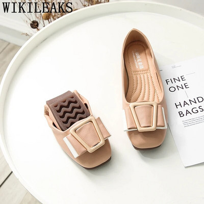 Δερμάτινα παπούτσια Γυναικείες Espadrilles Slip On Παπούτσια Γυναικεία Γυναικεία Loafers Creepers Flats Γυναικεία παπούτσια Κορεατικού στυλ Plus Size 42 Buty