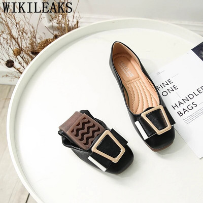 Δερμάτινα παπούτσια Γυναικείες Espadrilles Slip On Παπούτσια Γυναικεία Γυναικεία Loafers Creepers Flats Γυναικεία παπούτσια Κορεατικού στυλ Plus Size 42 Buty