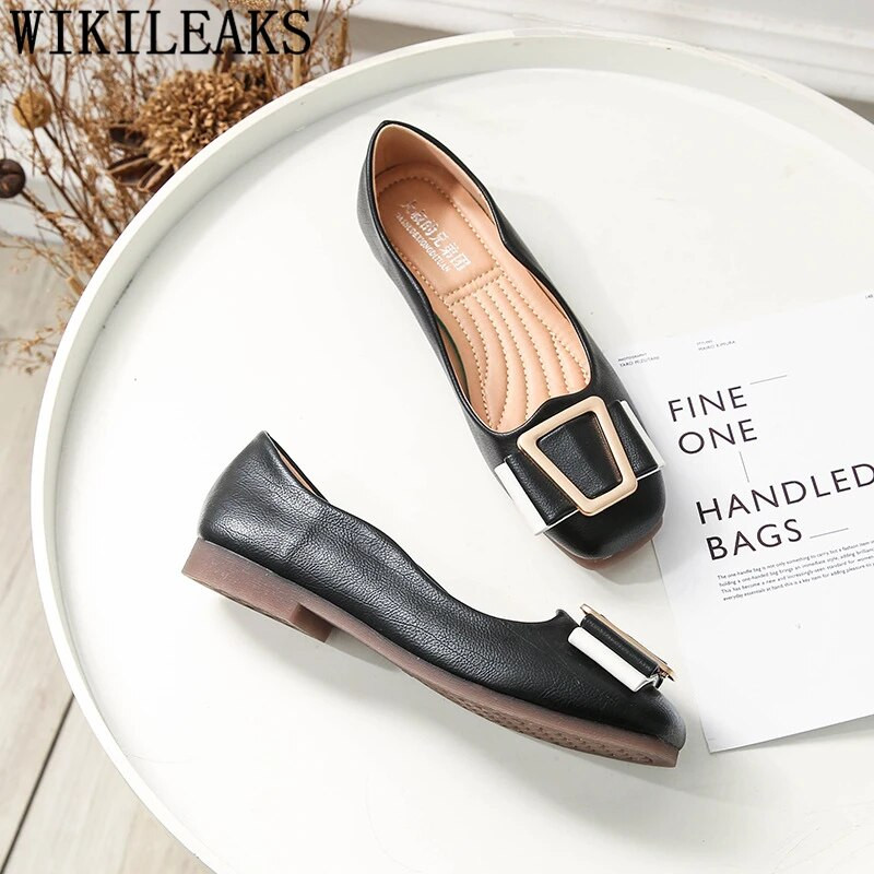 Ādas apavi Sieviešu Espadrilles Slip On Apavi Sievietēm Sieviešu Loafers Creepers Plakanas kurpes Sieviešu korejiešu stila liela izmēra 42 Buty