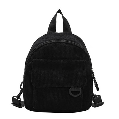 Mini rucsac pentru femei, la modă, de culoare uni, catifelat, mic, simplu, ocazional, de călătorie, de capacitate mare, durabil, pentru femei.