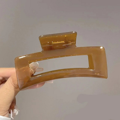 13cm Πλαστικό διαφανές μεγάλο μέγεθος Μαλλιά Νύχι Μόδα Γυναικεία Γυναικεία ένδυση Αξεσουάρ Κεφαλή Αλογοουρά φουρκέτες Κλιπ μαλλιών