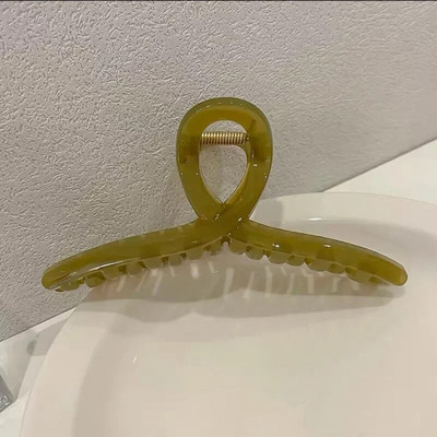 13cm Πλαστικό διαφανές μεγάλο μέγεθος Μαλλιά Νύχι Μόδα Γυναικεία Γυναικεία ένδυση Αξεσουάρ Κεφαλή Αλογοουρά φουρκέτες Κλιπ μαλλιών