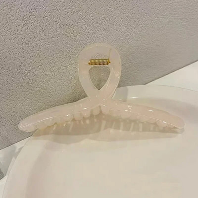 13cm Πλαστικό διαφανές μεγάλο μέγεθος Μαλλιά Νύχι Μόδα Γυναικεία Γυναικεία ένδυση Αξεσουάρ Κεφαλή Αλογοουρά φουρκέτες Κλιπ μαλλιών