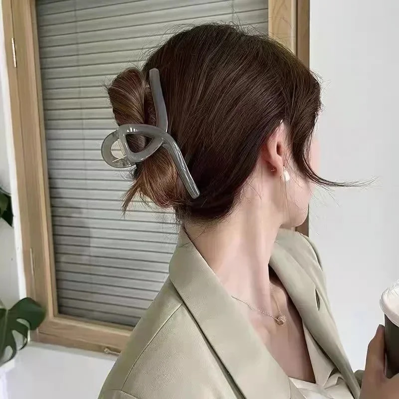 13 cm-es műanyag átlátszó nagy méretű hajkörmök divat női női ruházati kiegészítők fejfedők lófarok hajtűk hajkapcsok