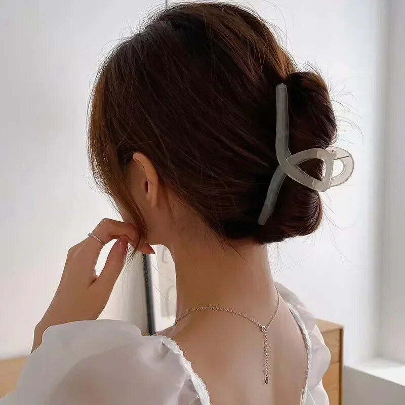 13 cm-es műanyag átlátszó nagy méretű hajkörmök divat női női ruházati kiegészítők fejfedők lófarok hajtűk hajkapcsok