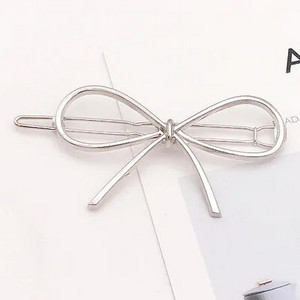 Moda multi-stil dragoste simplă clemă de păr ace din metal geometric din aliaj brățară de păr Moon hairgrip bareta fete accesoriu de păr pentru femei