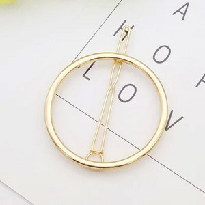 Moda multi-stil dragoste simplă clemă de păr ace din metal geometric din aliaj brățară de păr Moon hairgrip bareta fete accesoriu de păr pentru femei