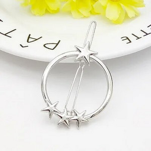 Moda multi-stil dragoste simplă clemă de păr ace din metal geometric din aliaj brățară de păr Moon hairgrip bareta fete accesoriu de păr pentru femei
