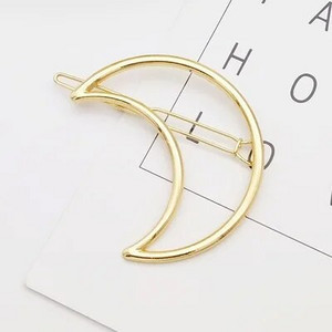 Moda multi-stil dragoste simplă clemă de păr ace din metal geometric din aliaj brățară de păr Moon hairgrip bareta fete accesoriu de păr pentru femei