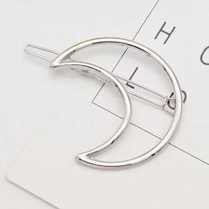 Moda multi-stil dragoste simplă clemă de păr ace din metal geometric din aliaj brățară de păr Moon hairgrip bareta fete accesoriu de păr pentru femei