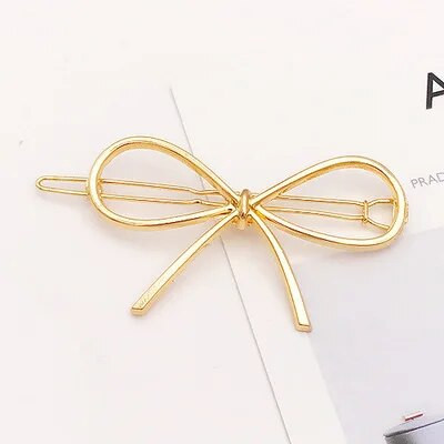 Modes Multi-style Vienkārša mīlestība matu saspraudes Metāla ģeometriskā sakausējuma matu lente Moon Hairgrip Barrette Girls Sieviešu matu aksesuārs
