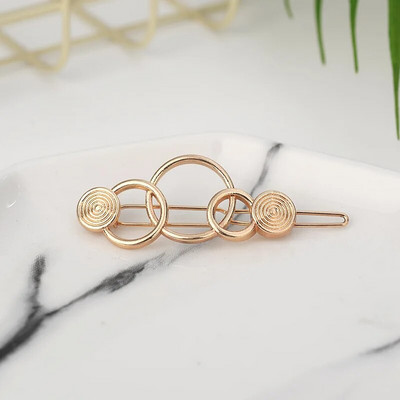 Moda multi-stil dragoste simplă clemă de păr ace din metal geometric din aliaj brățară de păr Moon hairgrip bareta fete accesoriu de păr pentru femei