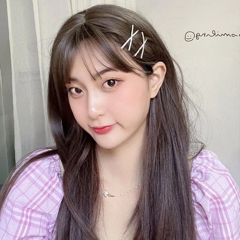 Spīdīgi Rhinestone Metāla matu sprādzes Sievietēm Mode Vienkārša Zelta Sudraba Krāsa Matu sprādzes Meiteņu Matu Aksesuāri Matu Spraudītes Rotaslietas