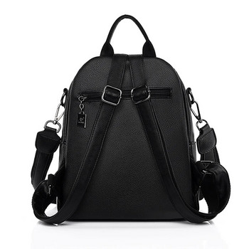 Дамска раница Дизайнерска висококачествена кожена дамска чанта Модни училищни чанти Многофункционални раници за пътуване с голям капацитет mochila