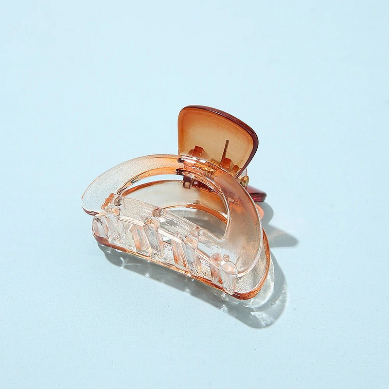 2023. gada modernas gradienta mazas melnas krabju matu sprādzes sievietēm, meitenēm, mini pusloku haizivs matu spīlēm matu aksesuāri