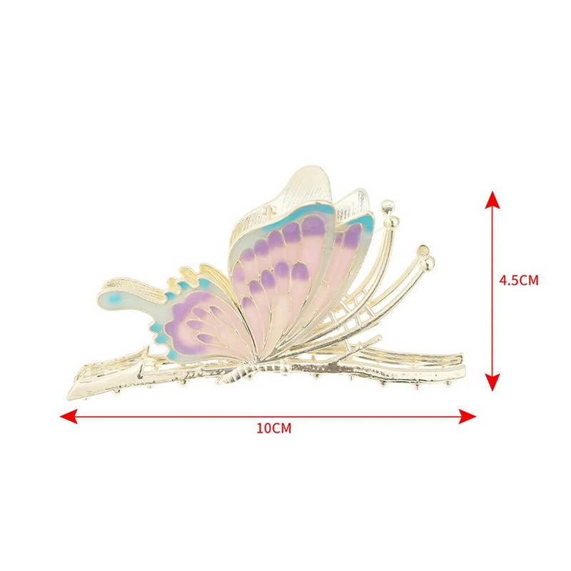 Modes Butterfly matu sprādzes ģeometriski matu spīlēm, metāla matu aksesuāri sievietēm Modernas galvassegas