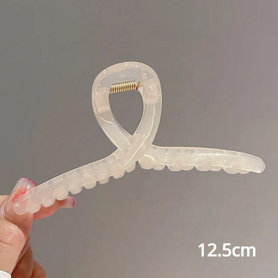 New Women Print Flower Hair Claw Tough Πολύχρωμο πλαστικό κλιπ μαλλιών μεγάλου μεγέθους Σφιγκτήρες μαλλιών Καβούρι φουρκέτα Αξεσουάρ μαλλιών Δώρο για κορίτσι