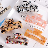 Vintage Clip Crab Hair Clip Γυναικείο κλιπ μαλλιών Απλή γεωμετρία Acetate Hair Claw Κλιπ μαλλιών για κορίτσια Αξεσουάρ μαλλιών Barrettes μαλλιών