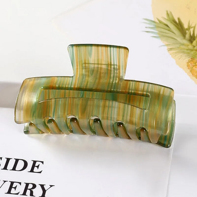 Vintage Clip Crab Hair Clip Γυναικείο κλιπ μαλλιών Απλή γεωμετρία Acetate Hair Claw Κλιπ μαλλιών για κορίτσια Αξεσουάρ μαλλιών Barrettes μαλλιών