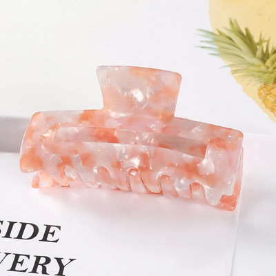 Vintage Clip Crab Hair Clip Γυναικείο κλιπ μαλλιών Απλή γεωμετρία Acetate Hair Claw Κλιπ μαλλιών για κορίτσια Αξεσουάρ μαλλιών Barrettes μαλλιών