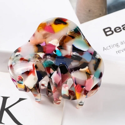 Vintage Clip Crab Hair Clip Γυναικείο κλιπ μαλλιών Απλή γεωμετρία Acetate Hair Claw Κλιπ μαλλιών για κορίτσια Αξεσουάρ μαλλιών Barrettes μαλλιών