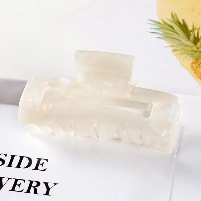 Vintage krabju matu sprādzes sieviešu matu sprādzes vienkāršas ģeometrijas acetāta matu spīles matu sprādzes meitenēm Matu aksesuāri Matu stieņi