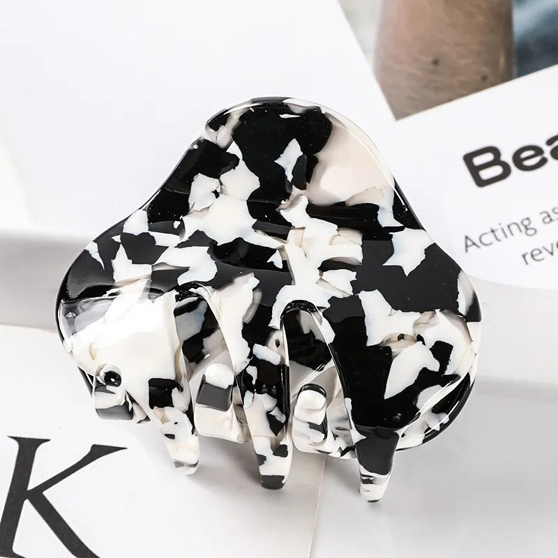 Vintage krabju matu sprādzes sieviešu matu sprādzes vienkāršas ģeometrijas acetāta matu spīles matu sprādzes meitenēm Matu aksesuāri Matu stieņi