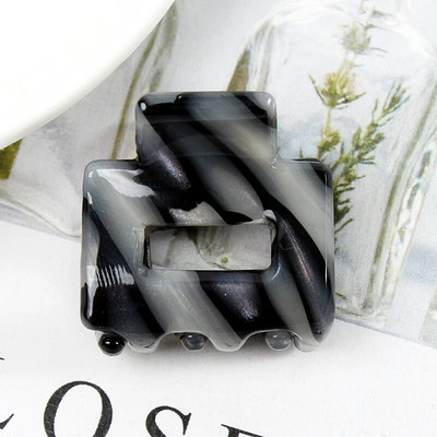 Acetate Mini τετράγωνη κούφια φουρκέτα Crab Claw Clip Γυναικεία κλιπ μαλλιών για κορίτσια Barrettes Πακέτο μπάνιου Αξεσουάρ μαλλιών