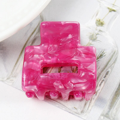Acetate Mini τετράγωνη κούφια φουρκέτα Crab Claw Clip Γυναικεία κλιπ μαλλιών για κορίτσια Barrettes Πακέτο μπάνιου Αξεσουάρ μαλλιών