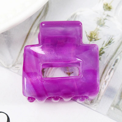 Acetate Mini τετράγωνη κούφια φουρκέτα Crab Claw Clip Γυναικεία κλιπ μαλλιών για κορίτσια Barrettes Πακέτο μπάνιου Αξεσουάρ μαλλιών