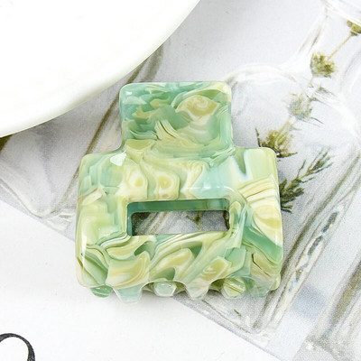Acetate Mini τετράγωνη κούφια φουρκέτα Crab Claw Clip Γυναικεία κλιπ μαλλιών για κορίτσια Barrettes Πακέτο μπάνιου Αξεσουάρ μαλλιών