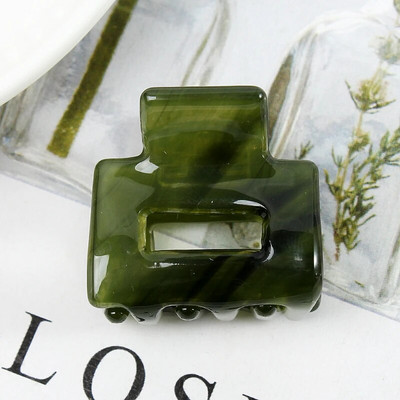 Acetate Mini τετράγωνη κούφια φουρκέτα Crab Claw Clip Γυναικεία κλιπ μαλλιών για κορίτσια Barrettes Πακέτο μπάνιου Αξεσουάρ μαλλιών