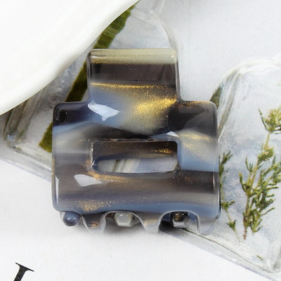 Acetate Mini τετράγωνη κούφια φουρκέτα Crab Claw Clip Γυναικεία κλιπ μαλλιών για κορίτσια Barrettes Πακέτο μπάνιου Αξεσουάρ μαλλιών