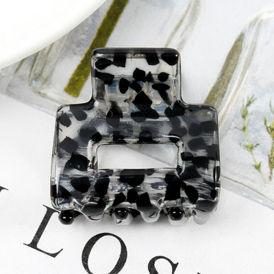 Acetate Mini τετράγωνη κούφια φουρκέτα Crab Claw Clip Γυναικεία κλιπ μαλλιών για κορίτσια Barrettes Πακέτο μπάνιου Αξεσουάρ μαλλιών