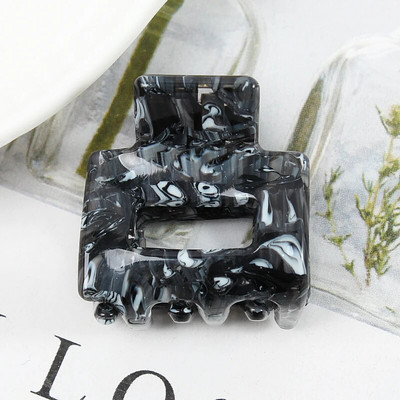 Acetate Mini τετράγωνη κούφια φουρκέτα Crab Claw Clip Γυναικεία κλιπ μαλλιών για κορίτσια Barrettes Πακέτο μπάνιου Αξεσουάρ μαλλιών