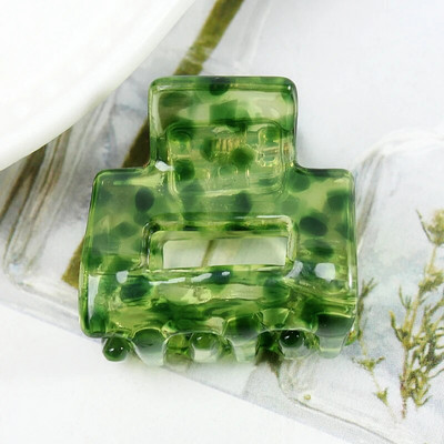 Acetate Mini τετράγωνη κούφια φουρκέτα Crab Claw Clip Γυναικεία κλιπ μαλλιών για κορίτσια Barrettes Πακέτο μπάνιου Αξεσουάρ μαλλιών