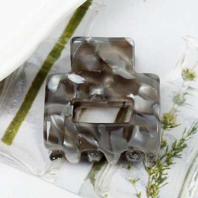 Acetate Mini τετράγωνη κούφια φουρκέτα Crab Claw Clip Γυναικεία κλιπ μαλλιών για κορίτσια Barrettes Πακέτο μπάνιου Αξεσουάρ μαλλιών