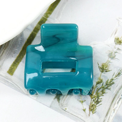Acetate Mini τετράγωνη κούφια φουρκέτα Crab Claw Clip Γυναικεία κλιπ μαλλιών για κορίτσια Barrettes Πακέτο μπάνιου Αξεσουάρ μαλλιών