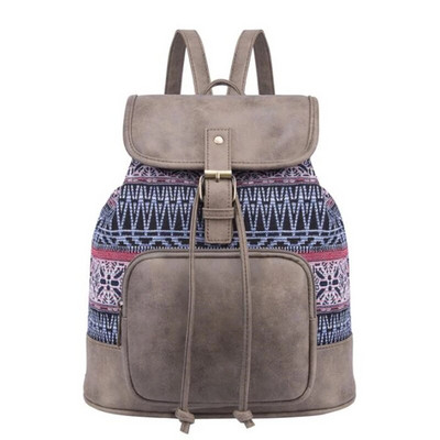 2021 New Women Printing Backpack Canvas School Τσάντες για εφήβους Τσάντα ώμου Σακίδιο ταξιδιού Σακίδιο πλάτης Bolsas Mochilas Femininas