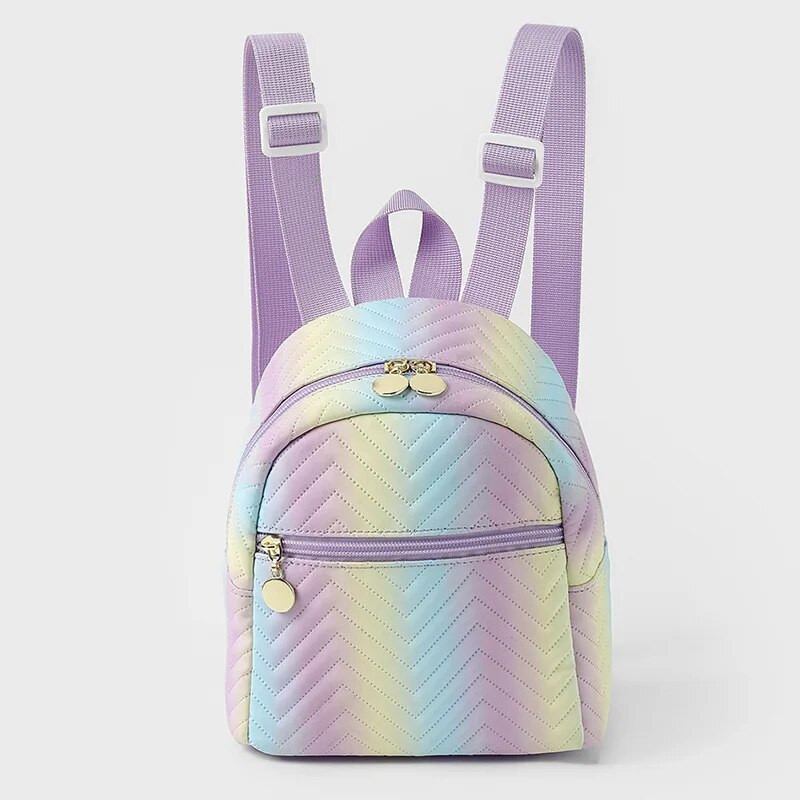 Mini Ombre Chevron stepēta klasiska mugursoma