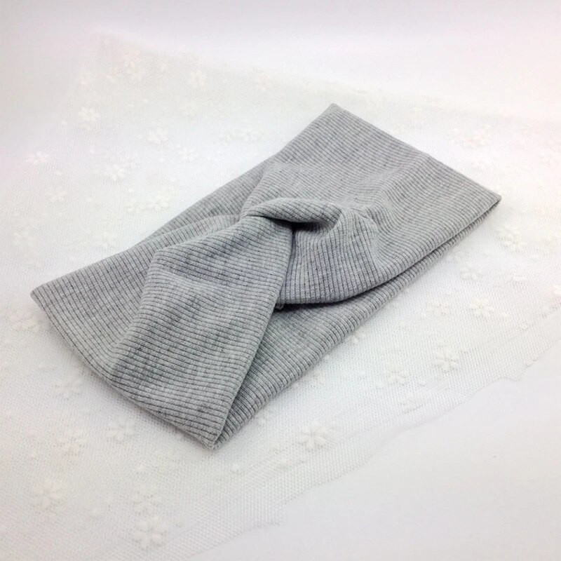 Jaunas krustveida galvas lentes sievietēm Meiteņu mezgls Elastīga matu lente Vilna Trikotāžas Sporta Joga Galvassegas Tvītas galvassegas Matu aksesuāri