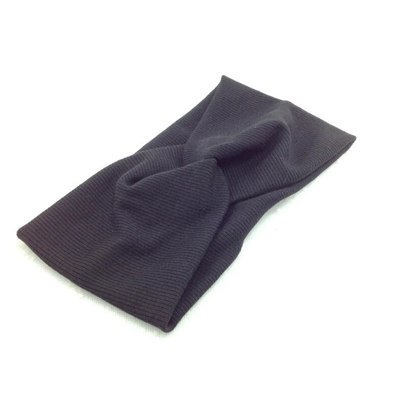 Jaunas krustveida galvas lentes sievietēm Meiteņu mezgls Elastīga matu lente Vilna Trikotāžas Sporta Joga Galvassegas Tvītas galvassegas Matu aksesuāri