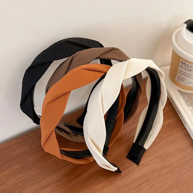 Jauna modes Korejas retro pinuma galvas saite sievietēm, plati sāni, sieviešu matu lente vienkrāsains galvassegas meiteņu matu aksesuāri